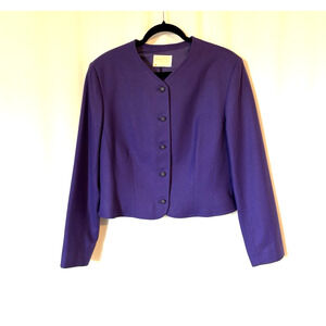 Vtg Pendleton Skirt Jacket Set 8 12 Purple Wool 2 Pcs